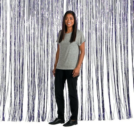 Lg Purple Fringe Decoration W/Grommets - Party Decor - 1 Piece