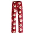 thumbnail image 4 of Hearthz Christmas Pajamas Pants for Women Winter Soft Elastic Waist Pijama Pants Warm Cozy Xmas Pj Bottoms Lounge Pants Pajama Pants, 4 of 7
