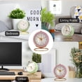 thumbnail image 5 of FloreceBien - Reloj de mesa pequeño, clásico, analógico, despertador, para habitación de niños, funciona con pilas, para dormitorio, sala de estar, cocina, decoración de interiores, 5 of 5