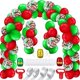 thumbnail image 1 of Kit de guirnaldas de globos navideños de 189 piezas, globos de colores, confet, 1 of 5