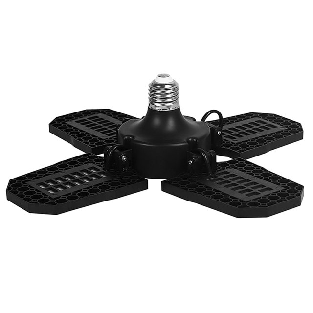 Naiovety Lámpara de ventilador de techo de luz de garaje de aluminio E27 3000K 6000K iluminación de techo LED 150W/120w/100w plegable Deformable Iluminación y accesorios No.04 Naiovety HA006261-04B