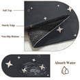 thumbnail image 6 of 2'x6' Rug Runners for Hallways Kitchen, Modern Black Grey Non Slip Entryway Beside Floor Carpet Runner, Japanese Style Moon Stars Minimalism Laundry Room Bedroom Throw Rugs Mat for Family Pet, 6 of 8