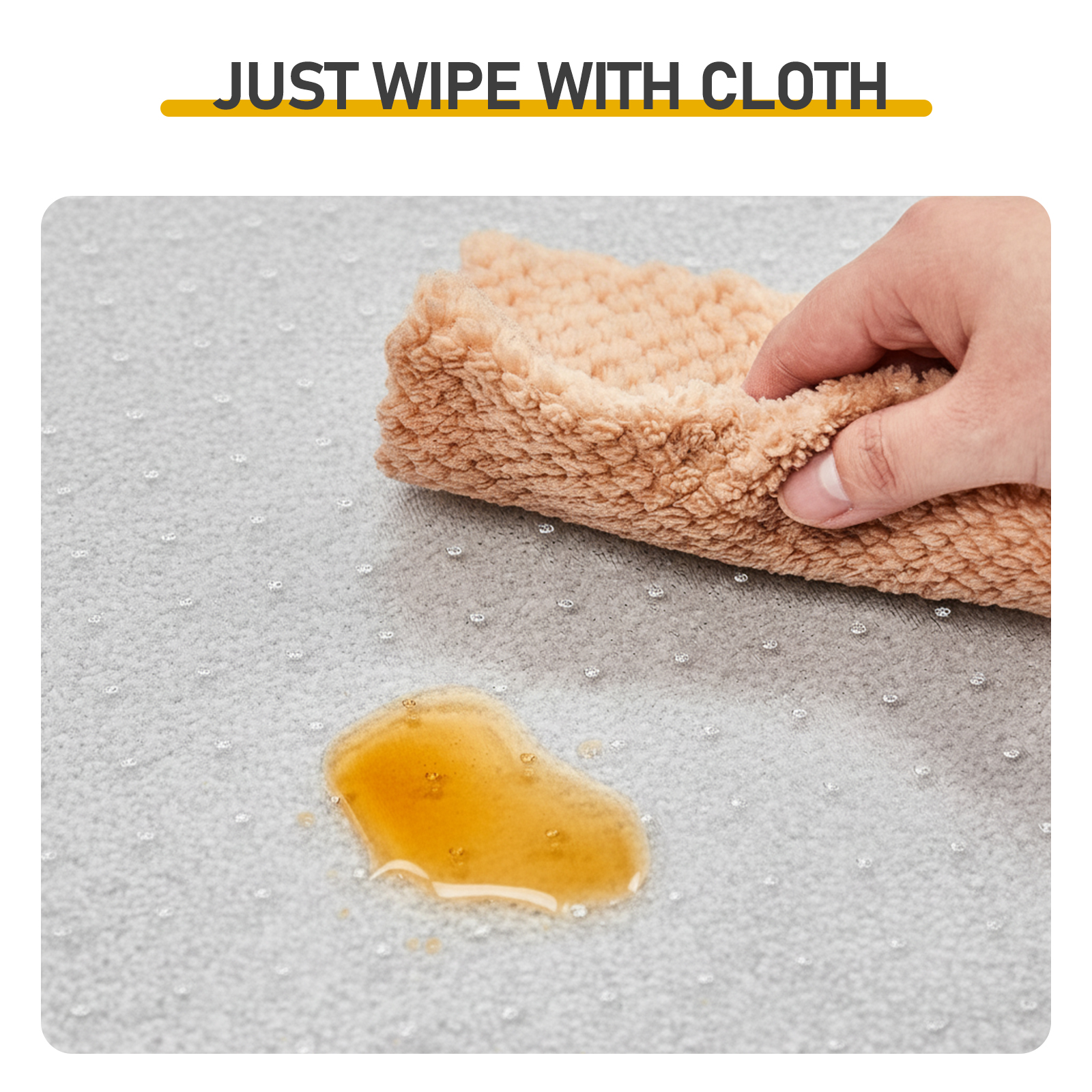 36x48 in Double-Fold PVC Floor Mat with Raised Design