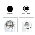 thumbnail image 4 of Socket Accessory Set, 1/4" Drive 10" Spinner Nut Driver Handle 12mm 6- Point Deep Socket, 4 of 5