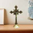 thumbnail image 3 of 2x Crucifijo de piezaza Capilla Oración Hogar Pascua Iglesia Decorativo perfecl Crucifijo de pie, 3 of 8