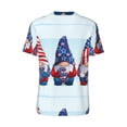 thumbnail image 3 of Rocae Cute Gnomes in USA1 for Breathable Men's Baseball T-Shirt Fashionable Casual Baseball Jersey, Moisture-wicking Sportswear X-Large, 3 of 9