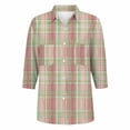 thumbnail image 4 of Endives Womens Button Down Shirt Long Sleeve Print Long Sleeve Shirts Ladies Blouses Womens Top Spring Outfit, 4 of 5