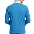 thumbnail image 4 of USNSM (M-5XL) Big and Tall Men's Full Zip Athletic Jacket Mock Neck Color Block Long Sleeve Fall Jackets With Pockets for Hiking Blue M, 4 of 7
