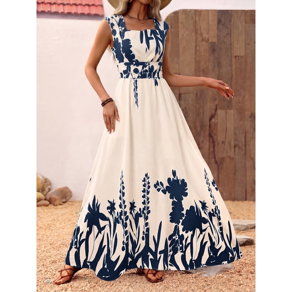 Floral Print Maxi Dress