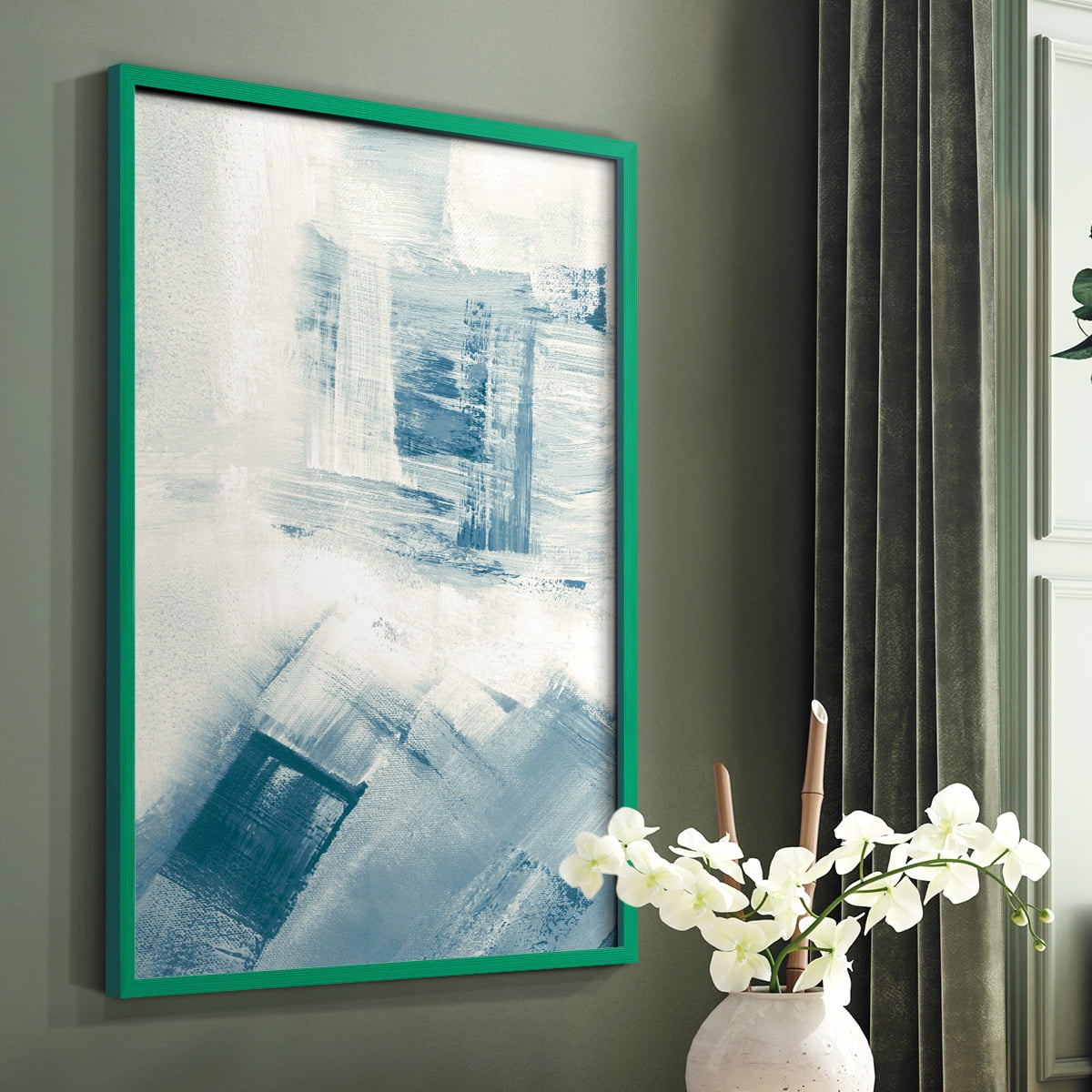 Wind Blown II Framed Print - Solid Wood in Single Picture Frame Solid Wood 2 Framed Print