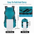 thumbnail image 2 of Mochila plegable ligera de nailon resistente al agua para senderismo, viajes, ciclismo y, 2 of 8