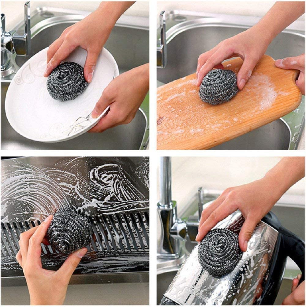 Buy Wholesale China Stainless Steel Wire Cleaning Sponge, Measuring  14x10x1.8cm & Stainless Kitchen Cleaning Sponge at USD 0.18