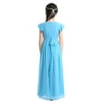 thumbnail image 3 of iiniim Kids Wedding Flower Girls Junior Bridesmaid Princess Chiffon Long Dress Party Ball Gown, 3 of 7