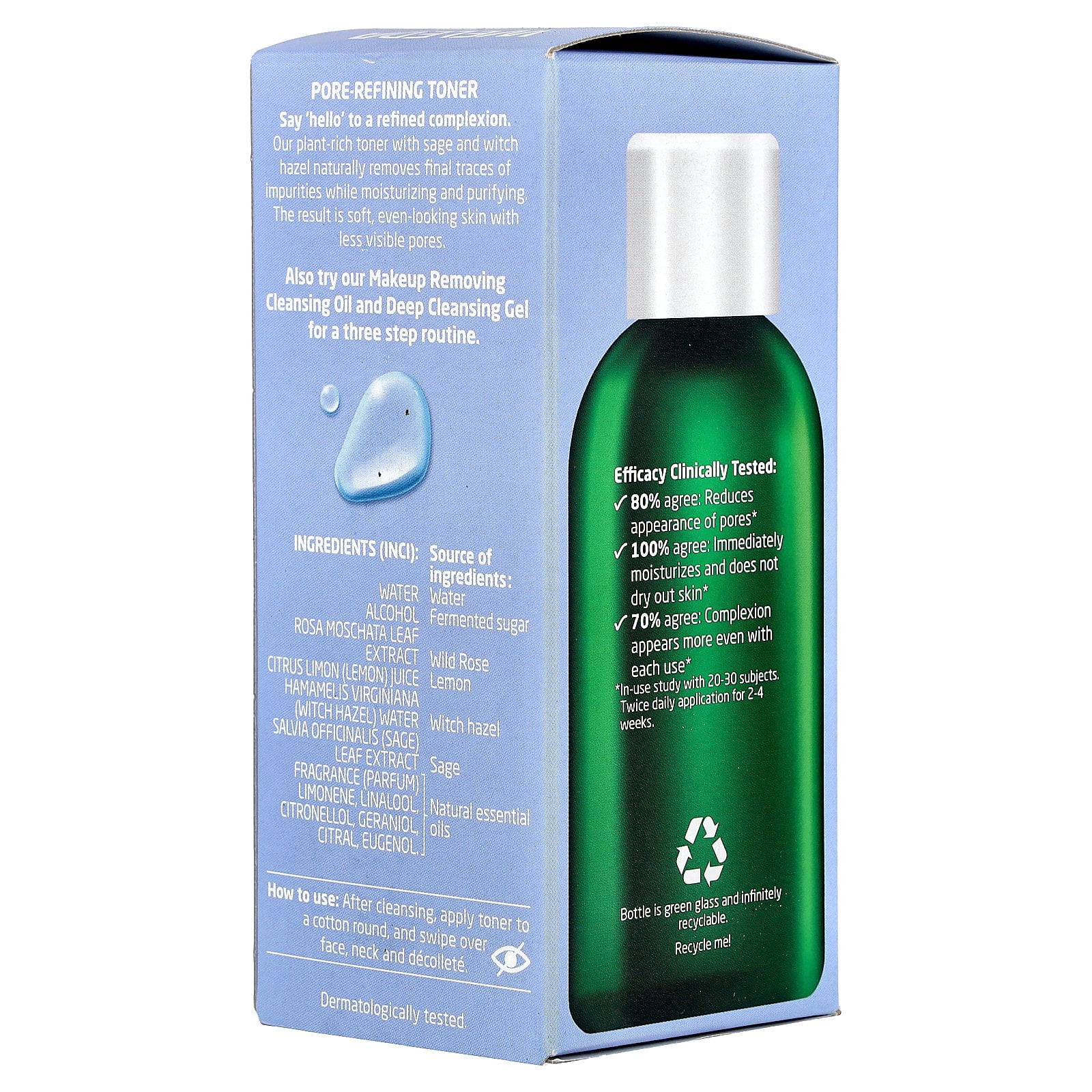 Weleda Pore Refining Toner With Sage & Witch Hazel, 5 fl oz (150 ml)