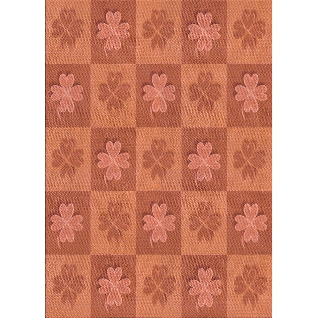 Ahgly Tapis Rectangulaire Lavable en Machine Intérieur Transitionnel Orange Vif, 5 Pieds x 8 Pieds