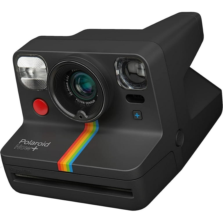 Polaroid Now+ Black Instant Print Camera with Film, Picture Plus
