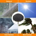 thumbnail image 3 of All Weather Round Firepit Cover Heavy Duty Protection For Outdoor Bbq Grill, 3 of 5