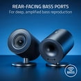 thumbnail image 4 of Razer Nommo V2 X - Full-Range 2.0 PC Gaming Speakers: THX Spatial Audio - Rear-Facing Bass Ports - Two 3” Full-Range Drivers - Max Sound Pressure Level 96dB - Wireless Control Pod, 4 of 7
