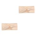 thumbnail image 2 of Diadema de ganchillo Qarigey estampado de leopardo Beige 2piezas, 2 of 6