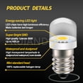 thumbnail image 6 of Ruiandsion E10 LED Bulb,0.15W Warm White 100LM for 3V 3.6V 4V Low Power Miniature Lighting in Flashlights Model Train Dollhouse,10-Pack, 6 of 9