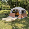 thumbnail image 6 of UNP Tents 6 Person Waterproof Windproof Easy Setup,Double Layer Family Camping Tent with 1 Mesh Door & 5 Large Mesh Windows -10'X9'X78in(H), 6 of 8