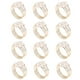 thumbnail image 1 of Juego de 12 Anillos de Servilletas de Perlas Doradas para Bodas Anillos de Servilletas para Mesa de Cena Anillos de Hebillas de Servilletas de Perlas, 1 of 5