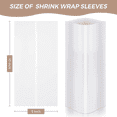 thumbnail image 4 of 280 Pcs Film Rétractable pour Sublimation 5X10 Pouces Film Rétractable Transfert de Chaleur Sacs Rétractables Bandes Rétractables Blanches pour Tasse, 280 x Pochettes Rétractables pour Sublimation, Blanc, 4 of 8