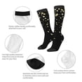 thumbnail image 3 of Naloa Star Silver Glitter Knee Socks, High Socks Long Stretchy Sock Women Knee High Stocking, Long Socks for Women, 3 of 6