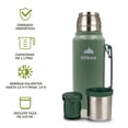 thumbnail image 2 of Termo para Café y Agua HIKEO de Acero Inoxidable Doble Pared 1 Litro, 2 of 8