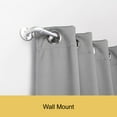 thumbnail image 5 of Kenney® Adler 5/8" Indoor/Outdoor Rust-Resistant Wrap Around Curtain Rod, 28-48", Brushed Nickel, 5 of 7