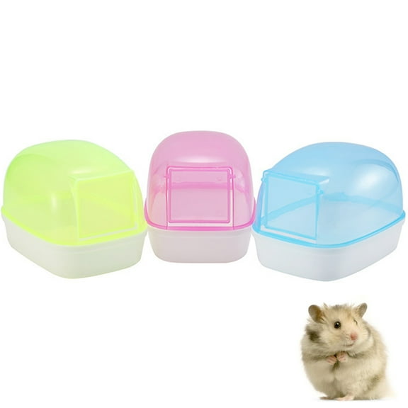 Walbest Small Animals Bathroom, Sand Bath Container, Pet Bathroom for Dwarf Hamster/Mouse/Chinchilla/Rat/Gerbil