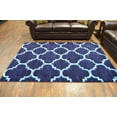 thumbnail image 4 of PREMIUM 3D Hand Carved Modern 8X10 8X11 Rug Contemporary 4518 Ocean Navy Blue, 4 of 9
