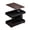 Black, variant on U-Can Adjustable End Table with Wheels, Modern Multifunctional Sofa Side Table with Lift-Top, 360°Rotating Top and Storage Space for Living Room, Small Space