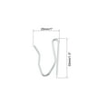 thumbnail image 2 of Unique Bargains Curtain Hooks Carbon Steel Pin-On Drapery Hook for Window Door Curtains Silver Tone 50 Pcs, 2 of 5