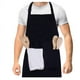 thumbnail image 5 of Zhuge Delantal de cocina, impermeable y resistente al aceite de poliéster, 67 * 89cm, negro, 1 pieza, 5 of 5