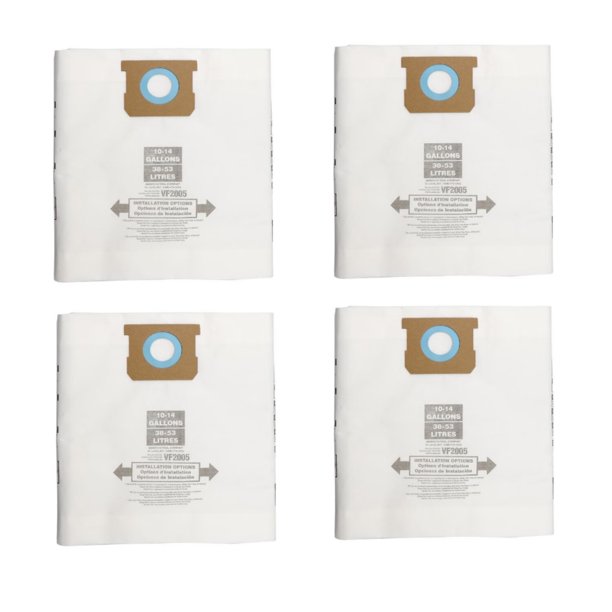 Vacuum Filter Bag, Fits 1014 Gallon Shop Vac Bags Vacuum Dust