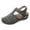 Gray, variant on Thick Sole Sandals For Women Soft Leather Closed Toe Vintage Anti Slip Sandals Summer Sandals for Women Casual