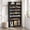 Black, variant on TribeSigns 9-Tier Shoe Cabinet, White, 93.5 lbs