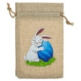 thumbnail image 2 of HongHeng 1Pc Easter Burlap Gift Bags Easter Drawstring Candy Treat Bags Bunny Linen Jute Gift Bags Easter Goodie Bags for Kids Easter Party Supply, 2 of 6