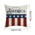 thumbnail image 3 of 4th of July PALIFEUR Pillow Covers, Indeoendence Day Linen Throw Pillow Covers, 18 x 18 Inch Patriots Pillow Case for Sofa Bedroom Coffice, Decorative Pillow Cover, 3 of 8