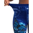 thumbnail image 5 of LilyLLL Womens Stretch Skinny Ankle Jeans Denim Butterfly Print Leggings Pants, 5 of 5