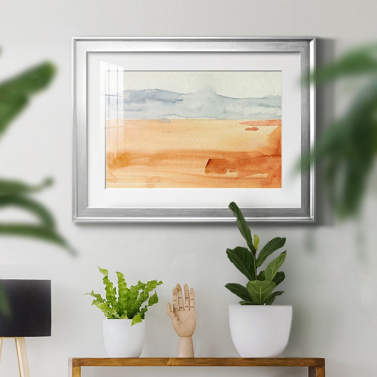 Ash Blue Horizon II Premium Framed Print - Ready to Hang