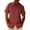 Red, variant on QIUOMBBP Short Sleeve Formal Shirts for Men Striped Regular Fit Button Down Tees Summer Loose Lightweight Business Tshirts Black S