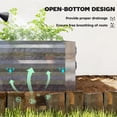 thumbnail image 6 of Outsunny 4 x 3 x 3ft Raised Garden Bed with Mini Greenhouse, Galvanized Raised Garden Bed with Cover, Green and Dark Gray, 6 of 9