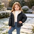 thumbnail image 6 of OGLCCG Girls Winter Coat Fleece Lined Hooded Puffer Jacket with Pockets Warm Full Zip Thick Parka Coats,Size 1-7, 6 of 8