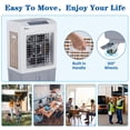 thumbnail image 5 of 80W Evaporative Air Cooler, 2353CFM Portable Ice Cooling Fan w/Humidifier, Indoor Outdoor Evaporative Cooler with 7.9GAL Water Tank, 3 Speeds & 90°Swing, 4 Ice Packs, 5 of 11