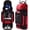 Red, variant on Sturdum Catcher's Gear Bag with Wheels, 99L Rolling Baseball & Softball Equipment Bag with 4 Bat Sleeves, Shoe Compartment, Fence Hooks, Multi-Pocket Storage & Reinforced Base Plate