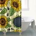 thumbnail image 4 of Waterproof Cute Sunflower Colorful Shower Curtain 72x72 Inch Boho Style Polyester Unique Shower Curtain for Bathroom Hotel Home Decor with 12 Plastic Hooks, 4 of 5
