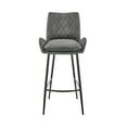 thumbnail image 5 of Panama 26" Counter Height Bar Stool in Charcoal Fabric and Black Finish, 5 of 9