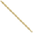 thumbnail image 2 of Primal Gold 14 Karat Yellow Gold Diamond-Cut Bracelet, 2 of 3